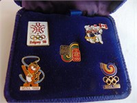 Royal Bank 1988 Olympic 5 Pin Collection in purpl