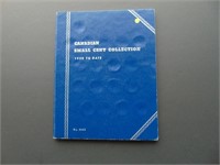 Canadian Small Cent Collection in Blue Folder