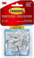 Command Wire Hooks Value Pack, Small, Clear,
