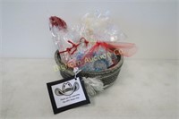 *Hand Crafted Rope Basket w/ Gift Cards