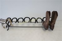 *Hand Crafted 4 Pair Boot Rack
