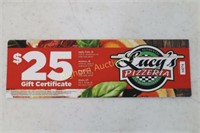 *$25 Lucy's Pizzeria Gift Certificate