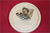 *Hummel Baby Plate Approx. 7" diameter C. 1957
