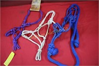 Foal/Pony Rope Halters: 3pc lot