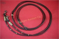 Braided Leather Split Reins Approx. 7ft long
