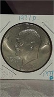 US 1977D EISENHOWER $1.00 COIN