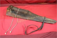 Leather Rifle Scabbard 34" long