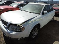 2003 Audi A4 WAULC68E33A362309 White