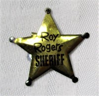 Vintage Roy Rogers Sheriff Tin Badge