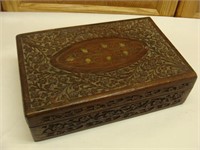 Rosewood Carved Box