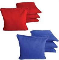 Cornhole Bags [Bean Bags] Set of 8 red and blue