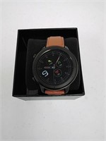 Opened smartwatch model F12 black and brown