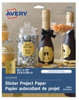 Avery Gold Sticker Project Paper for Inkjet