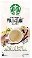 New- Starbucks VIA Instant Latte Vanilla , 5