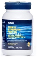 GNC TRIPLE STRENGTH FISH OIL +COENZYME Q10