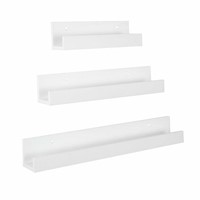 Levie 3 pc mixed shelf set white