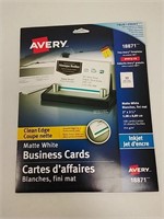 New 2 different packs- Avery clean edge matte