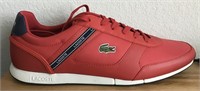 NWT LACOSTE RED SNEAKERS SIZE 11.5