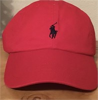 NWT RALPH LAUREN RED CAP O/S $79
