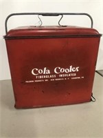 Vintage Red 1960s  Cola Cooler Ice Chest