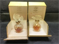 2 Nina Ricci Lalique Perfume Bottles w/ Orig Boxes