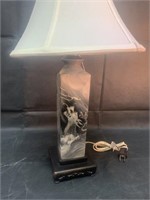 Oriental Lamp, Dragon Design, 22"