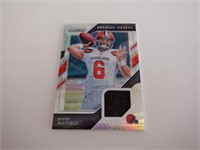 2018 SILVER PRIZM BAKER MAYFIELD RC RELIC #PP-1