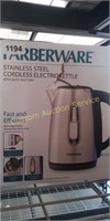 Farberware stainless steel cordless electric