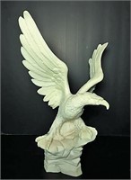 Triune Italian Alabaster Carved Eagle