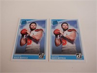 LOT OF 2 RATED ROOKIE BAKER MAYFIELD CARDS #303