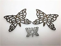 Metal Butterfly Trivets
