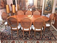 Oval Formal Dining Table with One Leaf