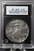 1997 1oz .999 United States Silver Eagle