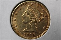 1895 $5 Liberty Head Gold Coin