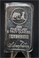 5oz .999 Pure Silver Bar