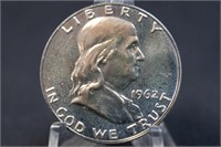 1962 Proof Franklin Silver Half Dollar Excellent