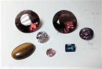 Loose Faceted Glass Pieces