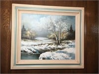 G. Whitman Signed Winter Painting