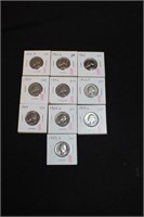 Lot of 10 Silver Washington Quarters Mixed Dates
