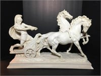 A. Santini Marble Resin Roman Chariot
