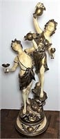 Francaise Cast Metal Drinking Couple