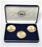 Three Gold Double Eagle Proof Copy Coins
