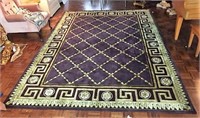 Beauvais Wool Room Rug Egg Plant & Gold
