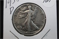 1935-D Walking Liberty Silver Half Dollar