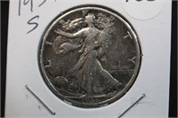 1936-S Walking Liberty Silver Half Dollar