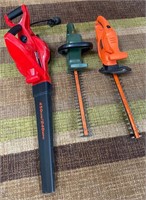 19 - TROY BILT LEAF BLOWER, BLACK & DECKER TRIMMER