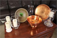Decor lot on coffee table