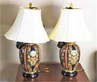 Two oriental Accent brand lamps