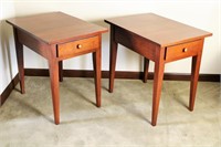 Two matching end tables