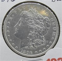 1896 BU Morgan silver dollar.